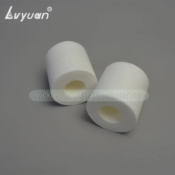 Big diameter 4.5x40 inch water filter pleated melt blown filter cartridge polypropylene filter with plastic connector code