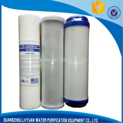 Household Pre-filtration use and Reverse Osmosis type PP spun CTO GAC UDF water filter Cartridge 10 20
