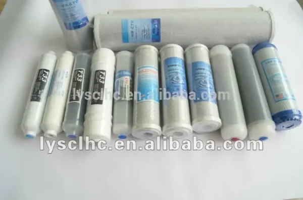 Household RO water 10 inch granular UDF activated carbon filter cartridge GAC for Pre-filtration