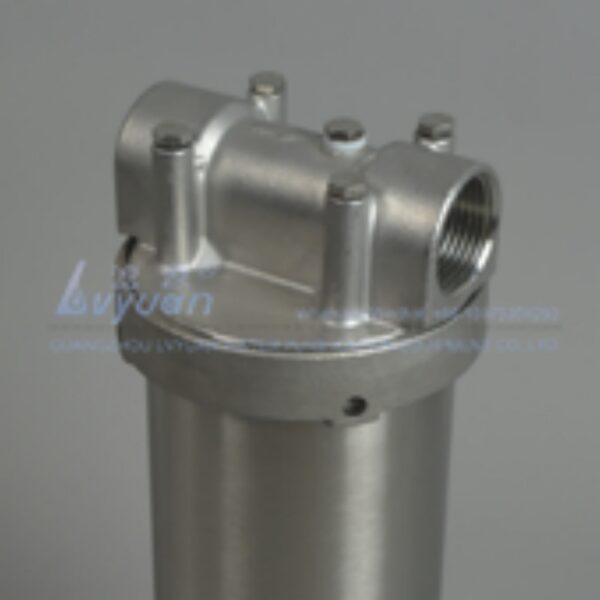 Stainless Steel Material SS304 316L Single Cartridge 5 Inch Water Treatment Housing Filter