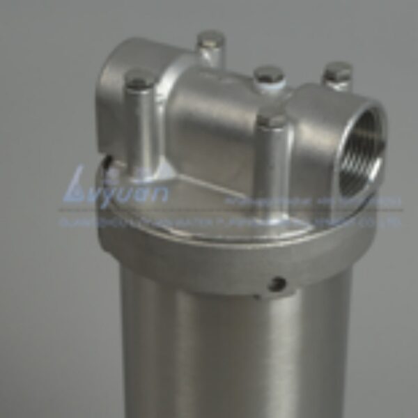 Stainless Steel Material SS304 316L Single Cartridge 5 Inch Water Treatment Housing Filter